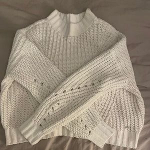 Hollister-Women's Knitted Mock Neck Sweater